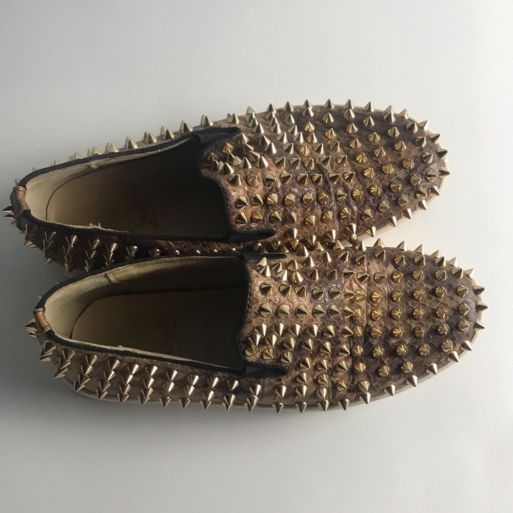 Spiked leopard print sneakers - Picture 3 of 6